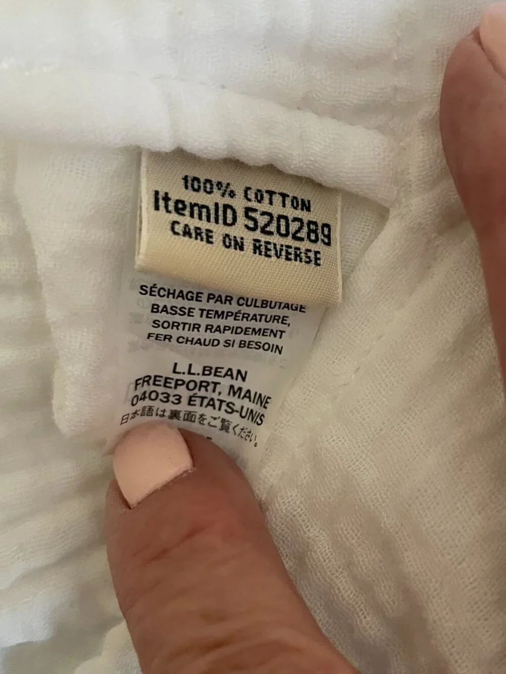 L.L. Bean Women's Cloud Gauze Shirt - White, Medium Petite